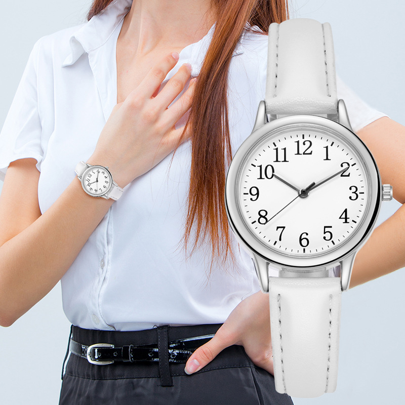 New Simple Digital Fashion Quartz Small Belt Women's Watch_voghion.com