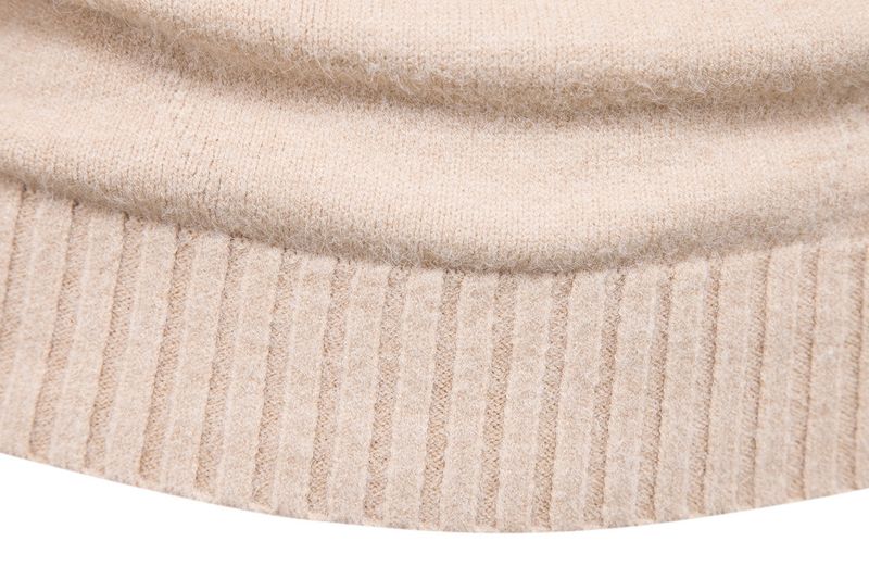 Tricots pour hommes col roulé mode pull à manches longues base_voghion.com