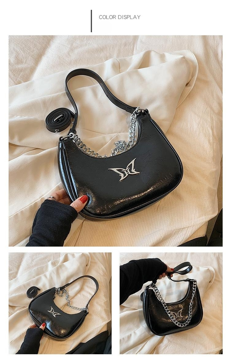 Europa e Stati Uniti tendenza borsa sotto le ascelle da donna piccola borsa a tracolla in pelle fiore femminile borsa da donna con temperamento moda senso senior_voghion.com