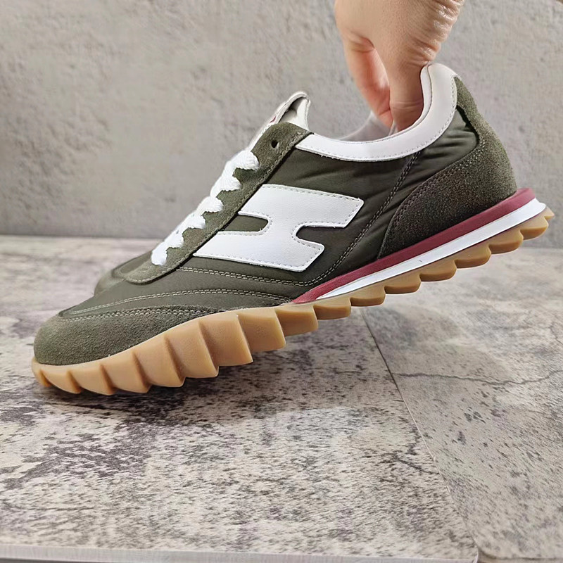 Sports Shoes Men's 2023 New Breathable Leather With Ice Silk Cloth Soft Bottom German Training Casual Trend All-Match Forrest Gump_voghion.com