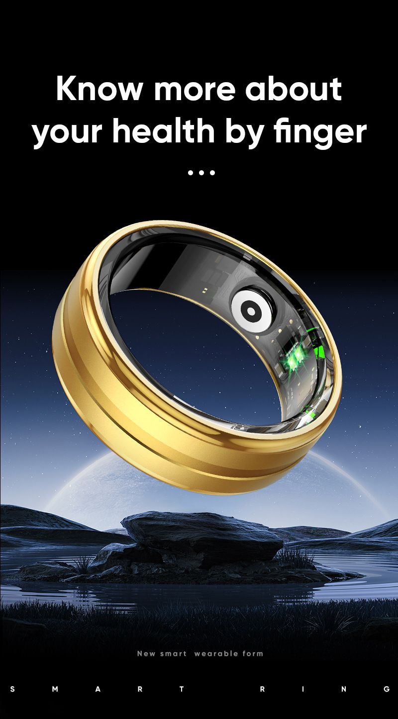 R06 smart ring leichte 7*24H herz rate, schlaf druck, blut sauerstoff überwachung, sport kann ausgestattet mit einem_voghion.com
