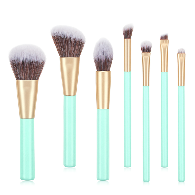 7 pcs makeup brushes set makeup tools beauty brush set factory portable eye shadow brush GUJHUI_voghion.com