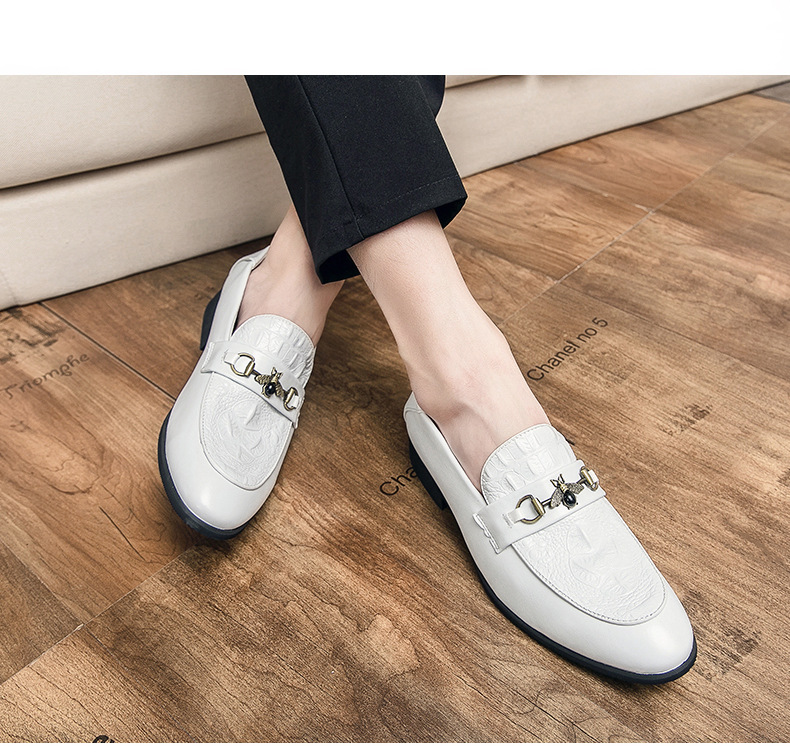 Vyriška formali Oksfordo sintetinės odos zomšos kvadratinė, prislystama pirštais, verslo avalynė_voghion.com