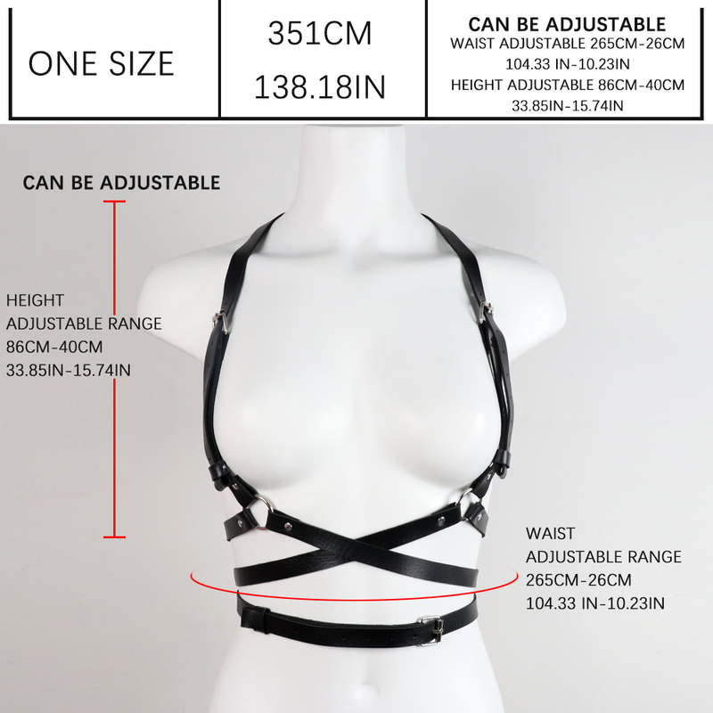 Vrouwen Sexy Jarretels kunstleer Vrouwen Body Bondage Kooi Beeldhouwen Harnas Taille Riem Bandjes Bretels Goth Harajuku Riem_voghion.com
