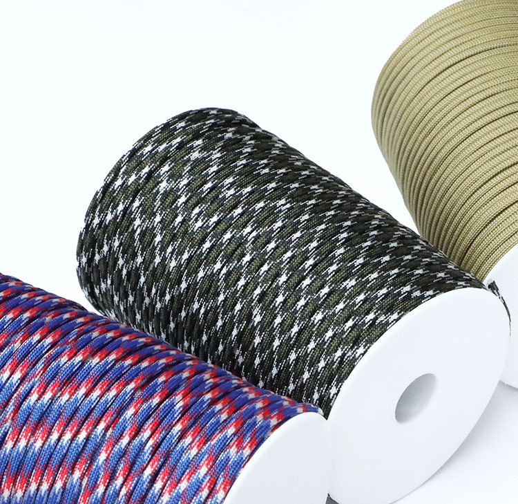 100m Pack Outdoor Seven-Core 4mm Bracelet Braided Line Military Enthusiast 7-Core Survival Paracord_voghion.com