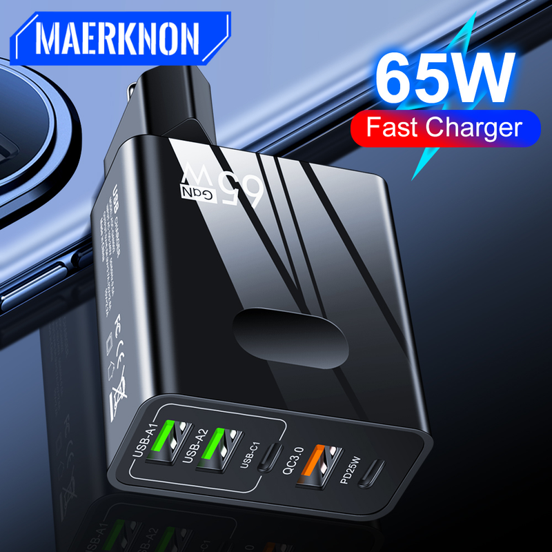 USB 65W char GaN hızlı char C tipi iPhone 14 Samsung Xiaomi cep telefonu char adaptörü taşınabilir için uygun_voghion.com