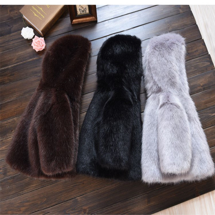 Kinderbekleidung Kinderpelzmantel neuer Winterimitations-Nerzpelzmantel wolliger, mit Baumwolle gepolsterter dicker warmer Mantel für Männer und Frauen_voghion.com