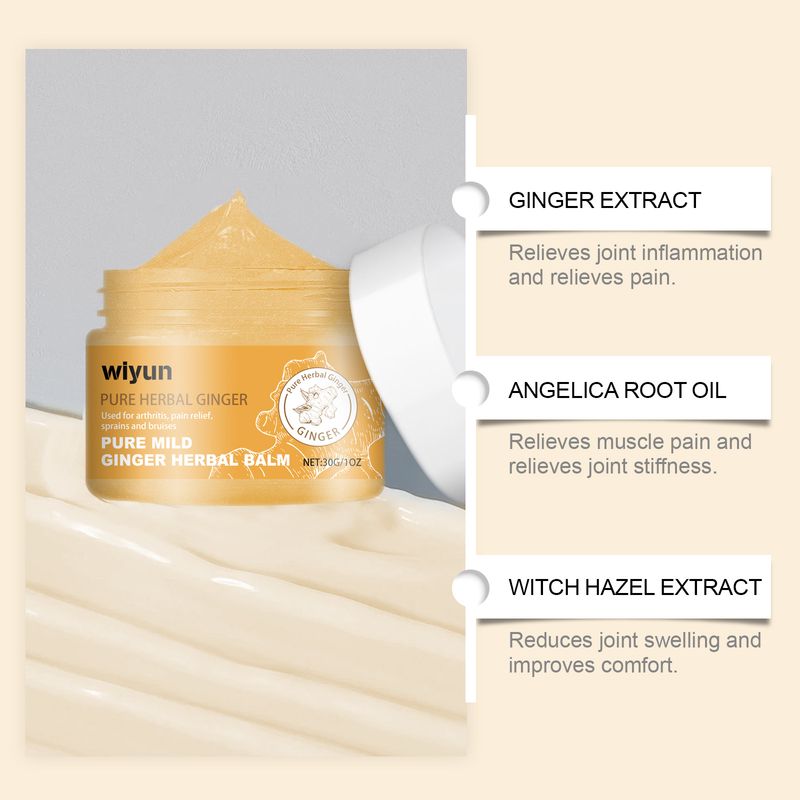Crema de jengibre para el cuidado de las articulaciones, los músculos, la zona lumbar y el dolor de codos. Crema para el cuidado externo de las articulaciones_voghion.com