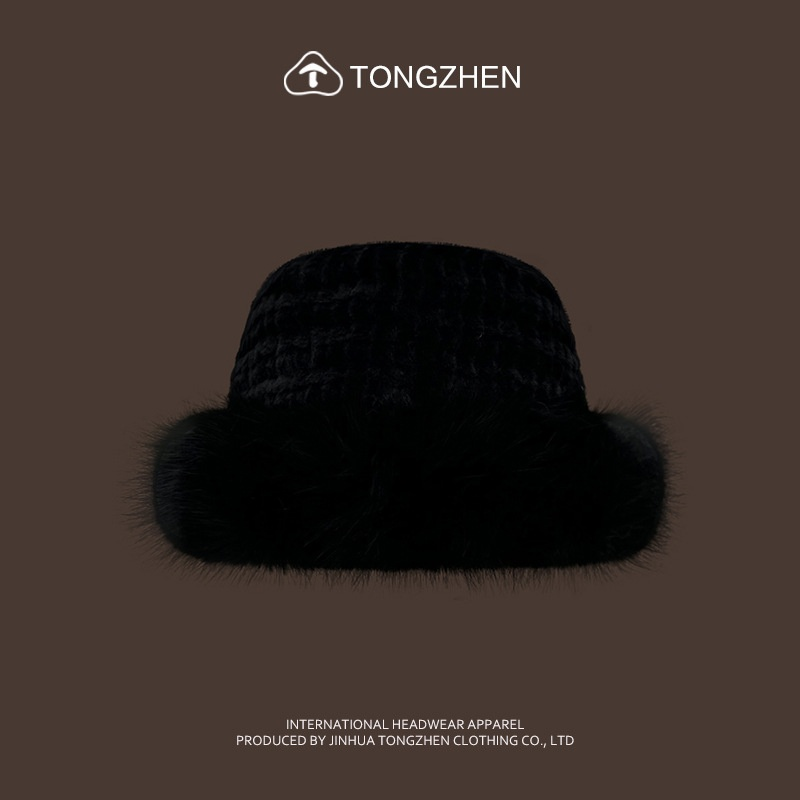 Vidra iepure iarbă femei pescar în toamna iarnă, păstrând cald versatil. Pălărie de bazin de protecție urechi blană de nurcă pt_voghion.com