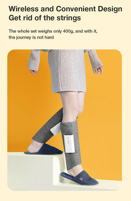 MUKASI elektriskais kāju masētājs teļu muskuļu masāžas iekārta ar pneimatiskās kompresijas sildīšanas vibratoru presoterapijas sāpju mazināšanu_voghion.com