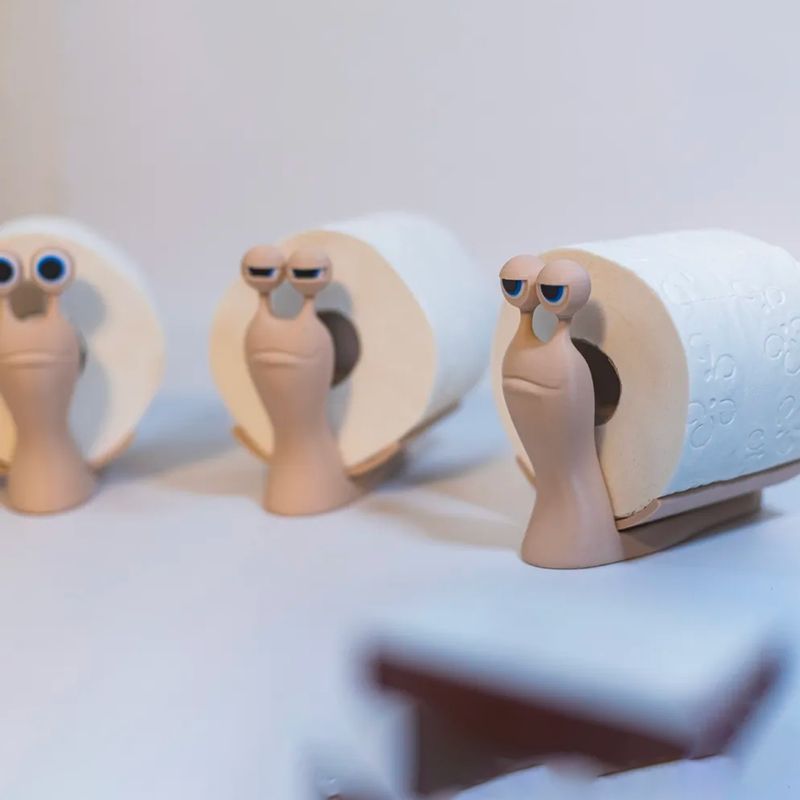 Neues Produkt Sler The Toilet Paper Roll Snail Tissue Holder_voghion.com