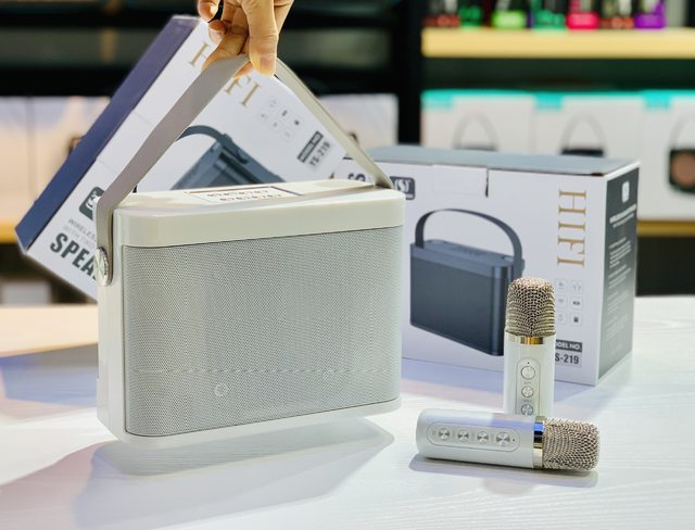 High Power Wireless Portable Microphone Bluetooth Speaker Sound Family Party Karaoke Subwoofer Boombox caixa de som Ys-219_voghion.com