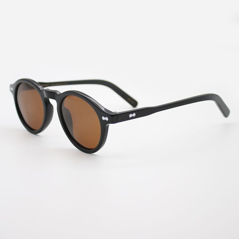 Novidades Moda Johnn Depp Óculos de Sol Masculino Feminino Polarizados Óculos de Sol Marca Vintage Armação de Acetato Miltzen Eeglasses Top_voghion.com