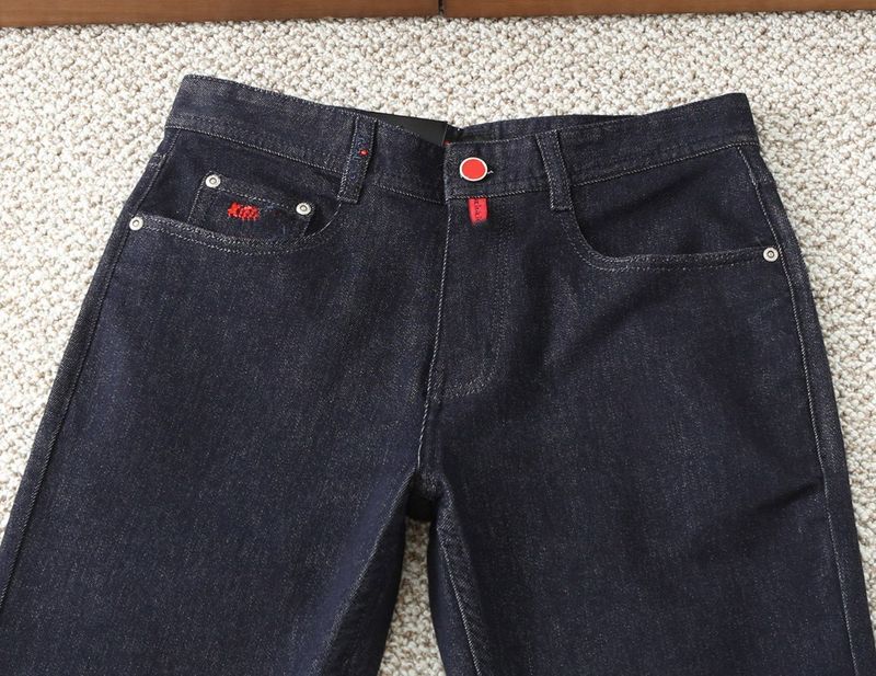 Red Label KIT High-Quality European Brand Men's Jeans Autumn Winter New Cotton Daily Commuting Versatile Slim Straight_voghion.com