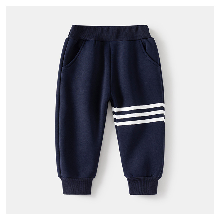 Vêtements de sport coréens en peluche, édition automne 2023, deux pièces, pull pour bébé garçon, ensemble décontracté pour enfants_voghion.com