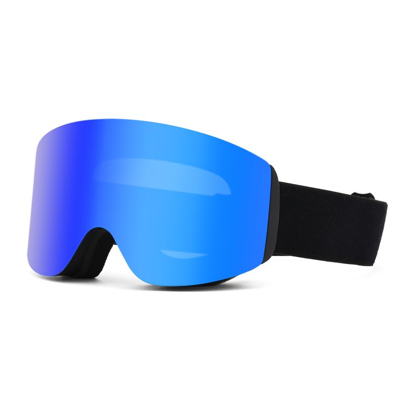 Magnetic Double Layer Anti-Fog Cylindrical Ski Glasses Equipment Snow Protective Goggles_voghion.com