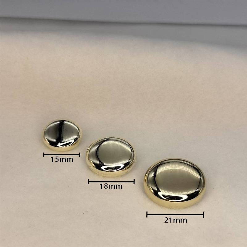 10 buc nasturi metalici plati 18-21 mm, antioxidanti, nasturi aurii eleganți pentru paltoane, trench-uri și cămăși_voghion.com