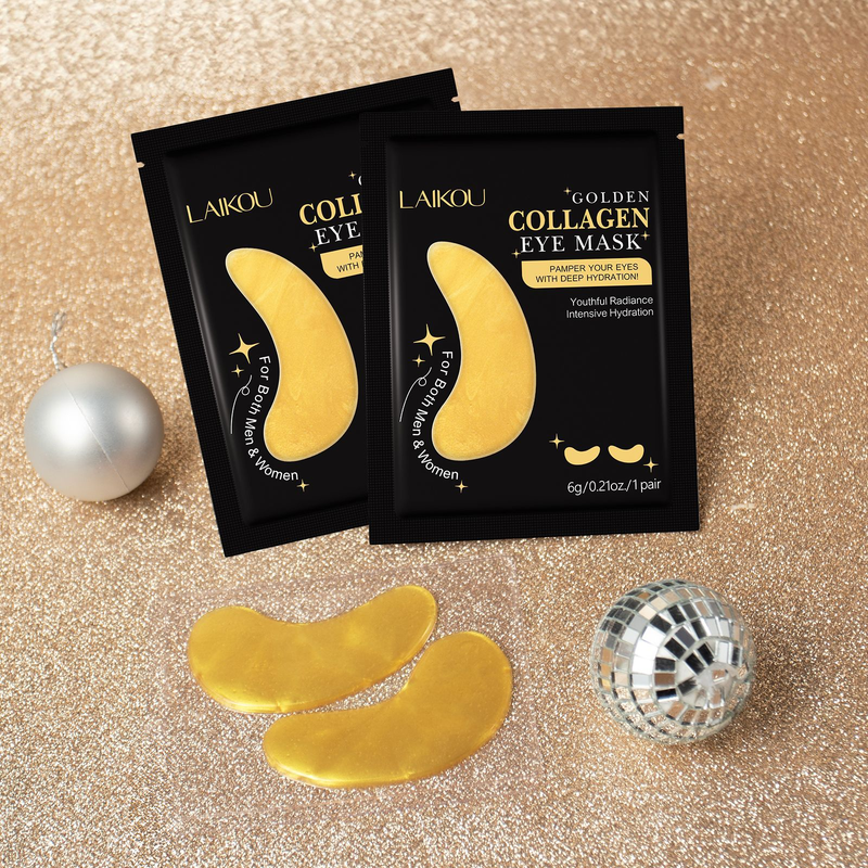 LAIKOU GOLD EYE MASK, 6g, Collagen Eye Mask Patches_voghion.com