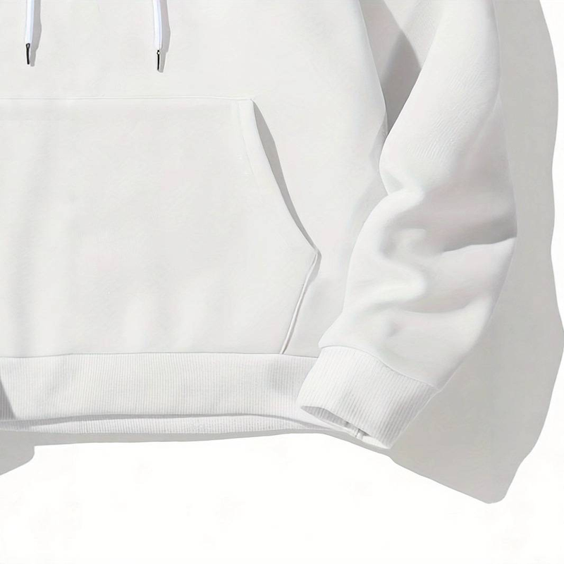 "Unisex Oversized Drop Shoulder Print Sweatshirt – Streetwear Style Crewneck Pullover For Men & Youth (White, XS-XXXL)"_voghion.com