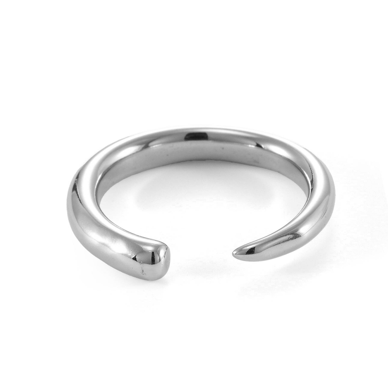 Rings Open Plain Ring Simple Ring Ins Design Titanium Steel Ring Female Ring_voghion.com