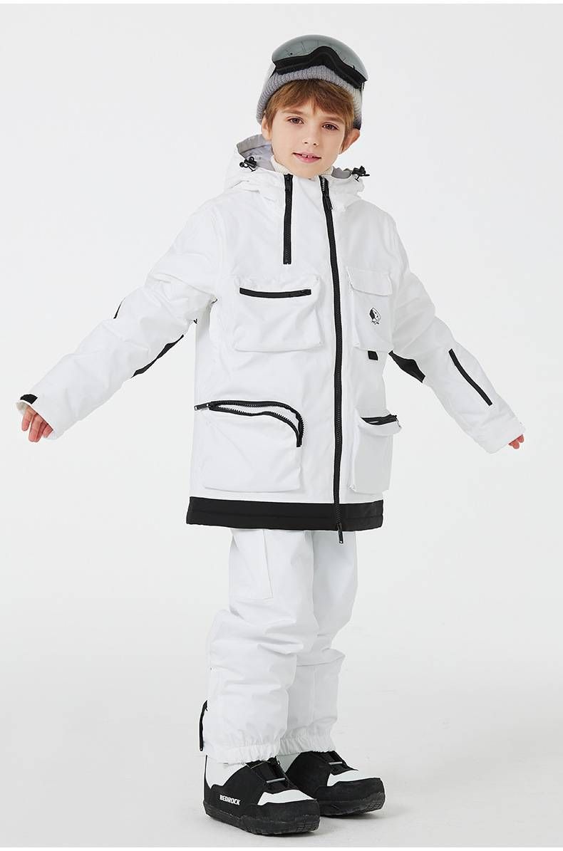 NOKO - Conjuntos de trajes de esqui infantis para meninos e meninas, à prova d'água e quentes, para atividades ao ar livre no inverno, snowboard e trajes de esqui infantis de prancha dupla_voghion.com