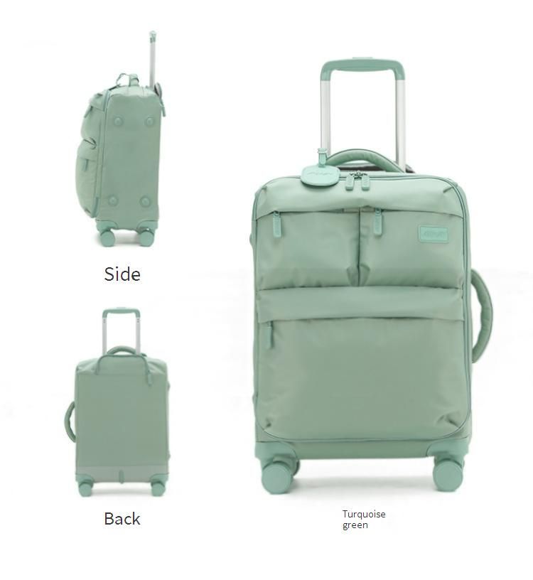 AIRWAY Ultra-Lightweight Waterproof Canvas Carry-On Luggage With TSA Lock, 20-Inch Spinner Suitcase For Women & Men, Expandable & Anti-Bacterial_voghion.com