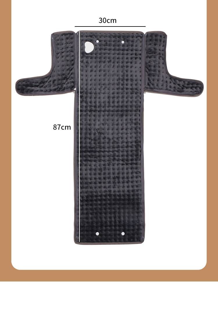 Smart Remote-Controlled Heated Foot Warmer – Ultra-Soft Plush & Touch Panel For Office/Home (Grey Options)_voghion.com