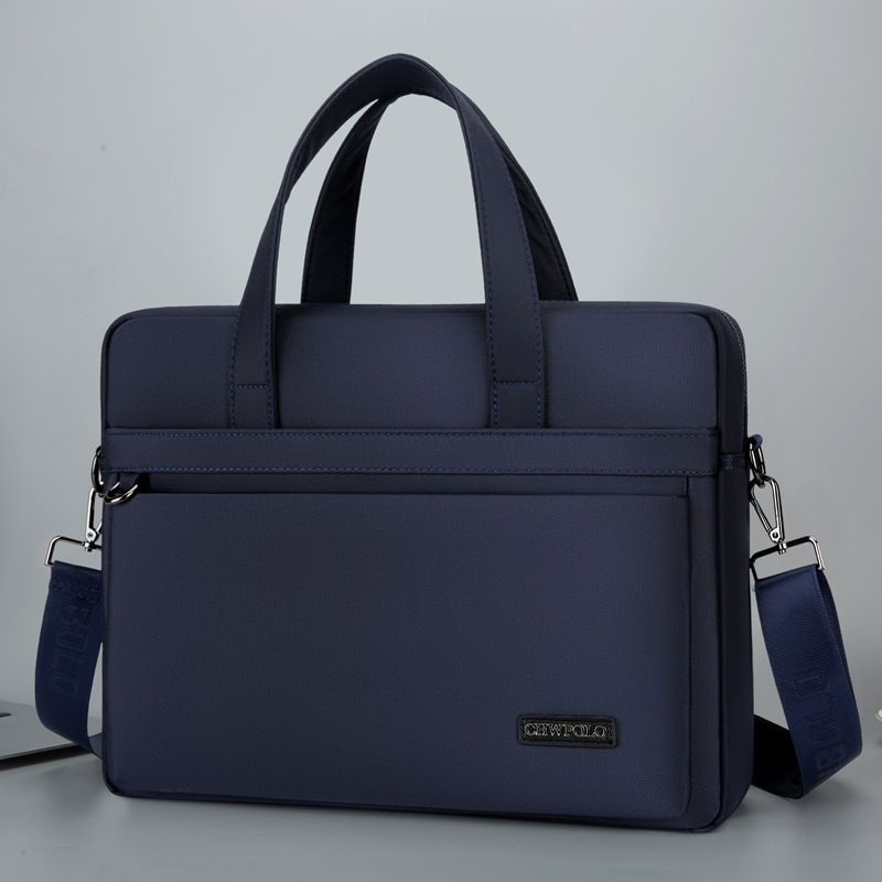 Super Power Paul Men's Handbag Large Capacity Business Briefcase Full Oxford Canvas A4 Document Computer Bag_voghion.com
