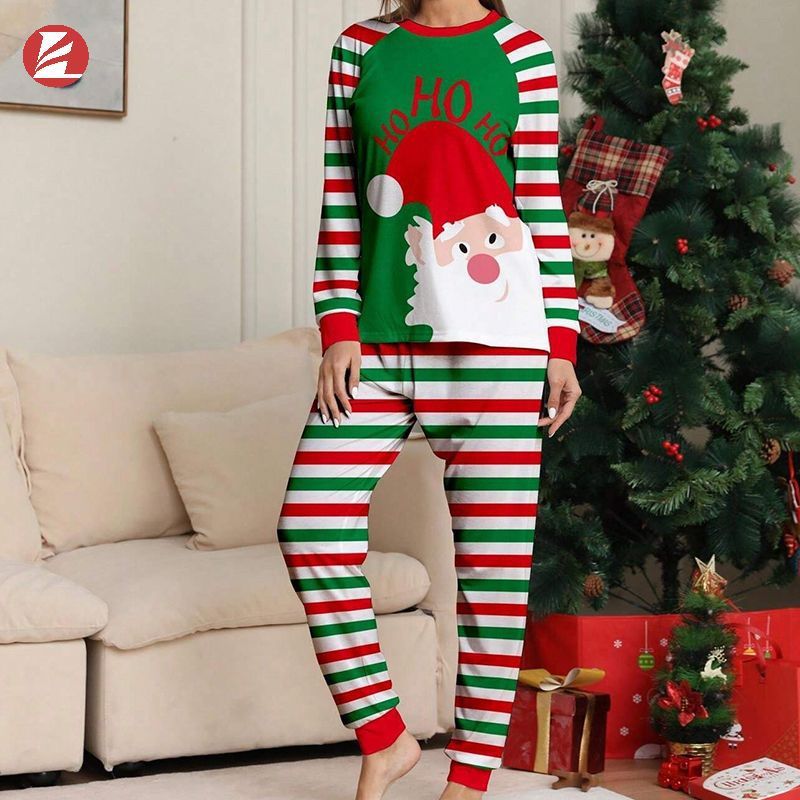 Pyjama à thème de Noël, tenue de détente confortable pour femmes_voghion.com