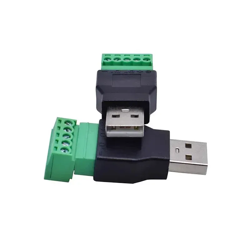 Connettore di tipo 2.0 con terminale a vite a 5 pin, presa USB maschio femmina senza saldatura per computer, TV, telefono, tastiera_voghion.com