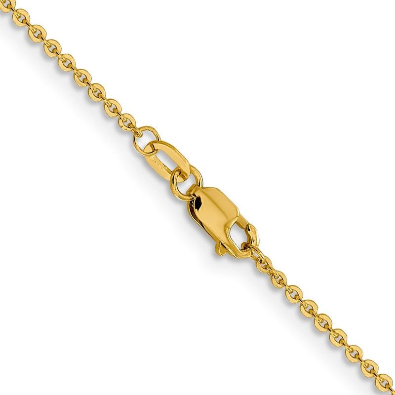 14K 1.4mm Flat Cable Chain_voghion.com