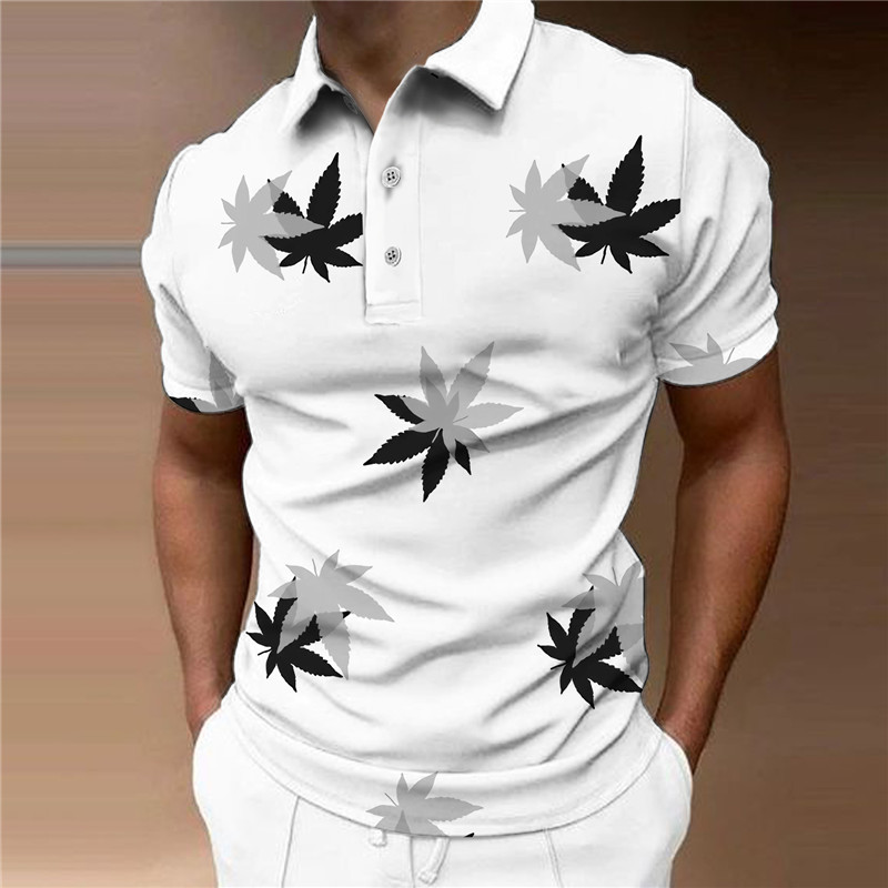 2023 ny pikétröja för män lätt affärsmässigt avslappnad kortärmad pikétröja för män mode T-shirt med slagslag_voghion.com