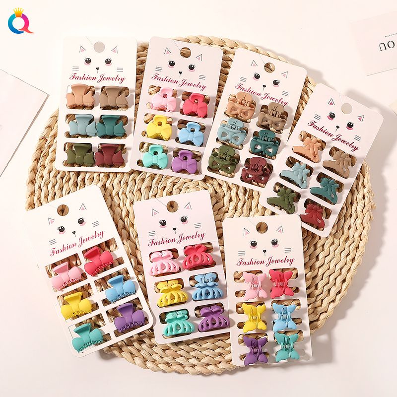 Mini-Haarspangen-Set – 6-teiliges Haarklammer-Set in matten Pastellfarben für Damen (klein, rutschfest, vielseitig für Ponyfrisuren und Hochsteckfrisuren)_voghion.com