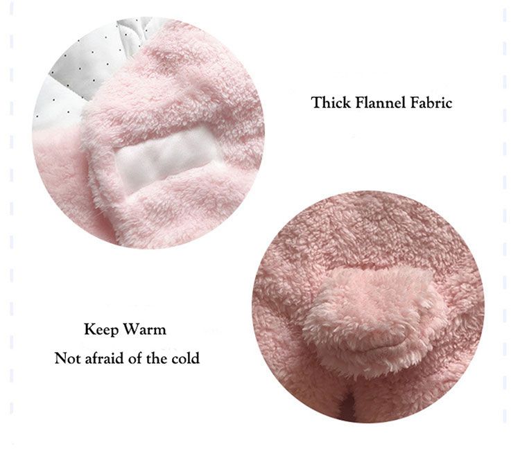 Sacos de dormir suaves para bebés, manta de franela para recién nacidos, saco de dormir grueso para bebés, capullo cálido para bebés de 0 a 9 meses_voghion.com