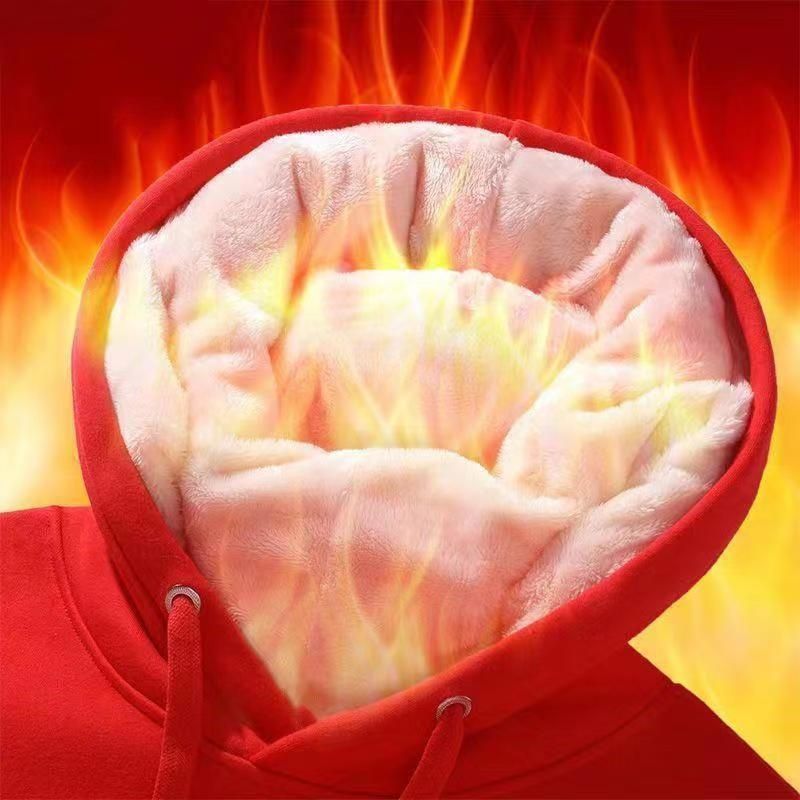 Damen 2021 Neue lose Student Kapuze Lamm Fleece Top Winter explosive dicken Mantel 12_voghion.com