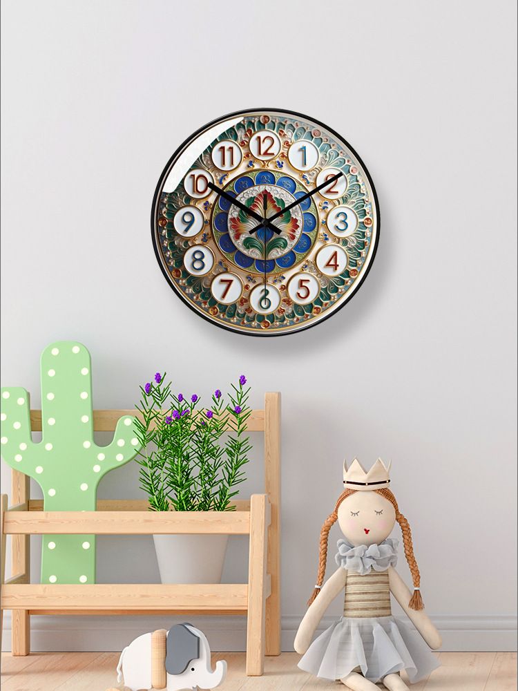 Ultra-leise 7107 Kreative Wohnzimmer Licht Luxus Einfache Moderne Persönlichkeit Home Wand Quarzuhr_voghion.com