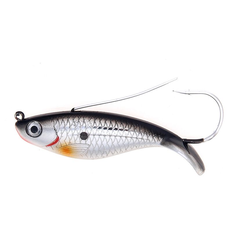 Jernplate lokkemiddel enkeltkrok fiskeskjell hard agn 8,5 cm/21,2 g simulering fiskeagn fiskeutstyr_voghion.com