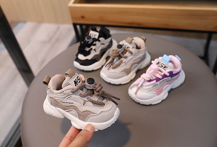 A generation of foreign trade father shoes Children's toddler shoes breathable mesh sneakers 0-3 years old men's and women's baby shoes 1_voghion.com