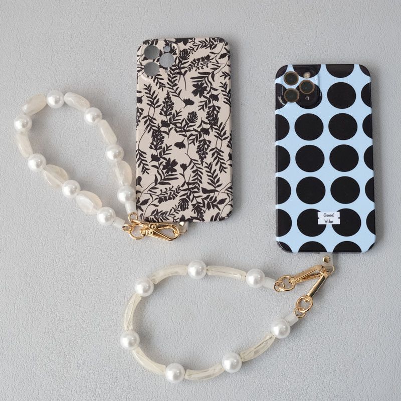 Accessori versatili in acrilico alla moda con perline di perle, tracolla singola, cordino per borsa, catena per telefono_voghion.com