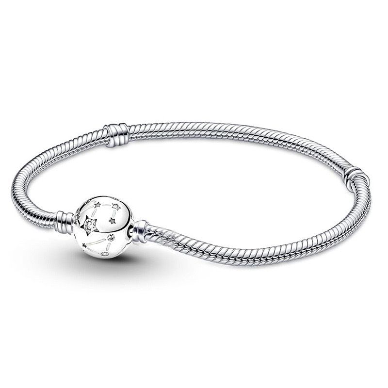 Nuovo braccialetto fai da te di base da donna Panjia con catena a forma di cuore in rame bianco con perline e chiusura a serpente_voghion.com