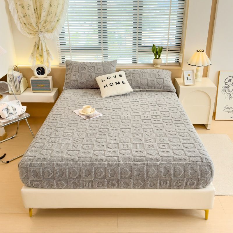 3D-Jacquard-Taft-Spannbettlaken – Luxus-Matratzenschoner mit tiefer Tasche_voghion.com