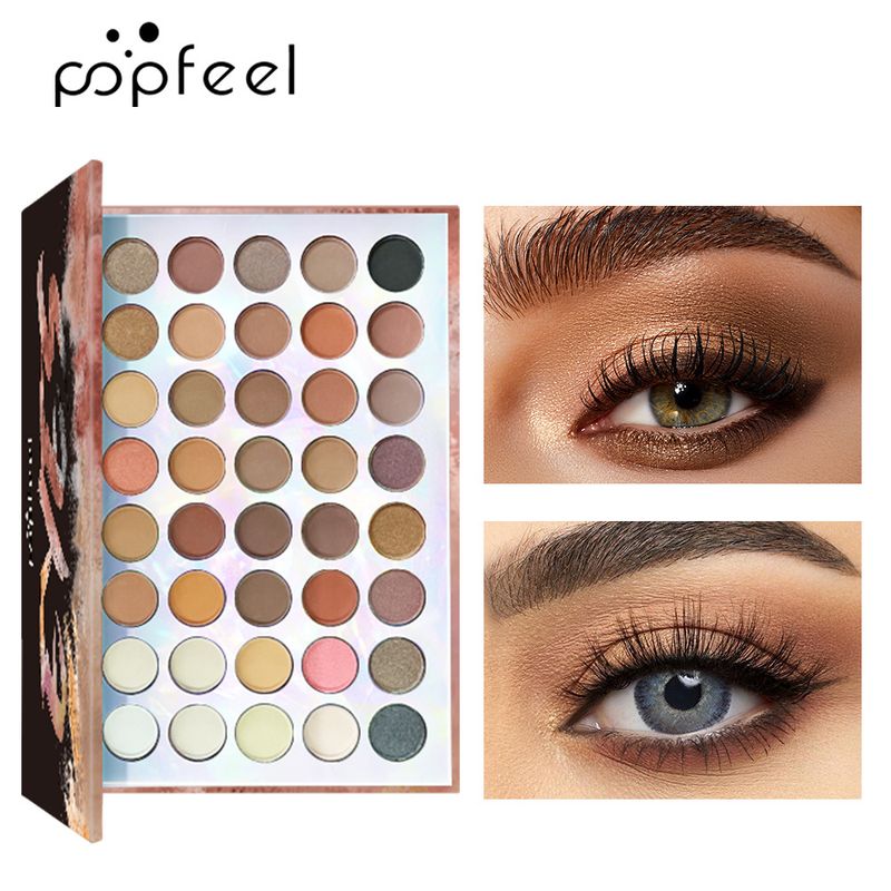Make-up-Sets POPFEEL 40-Farben-Lidschattenpalette, Mascara, Lidschattenpinsel, Eyeliner, Augenbrauenstift-Kombinationsset, unverzichtbar für Anfänger_voghion.com