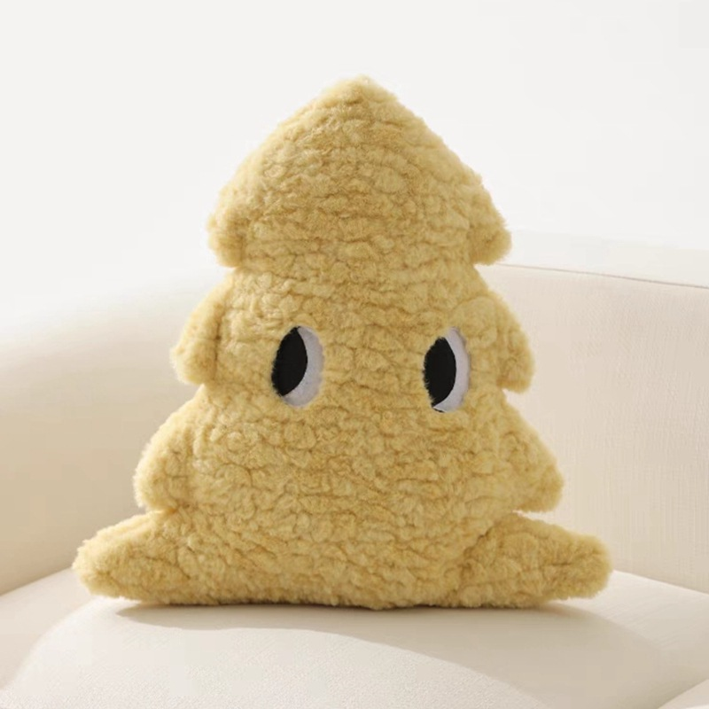 INS Cute Big Eyed Pine Tree Pude Plys Legetøj Hjemmesofa Vinduespude Pude Julegave_voghion.com