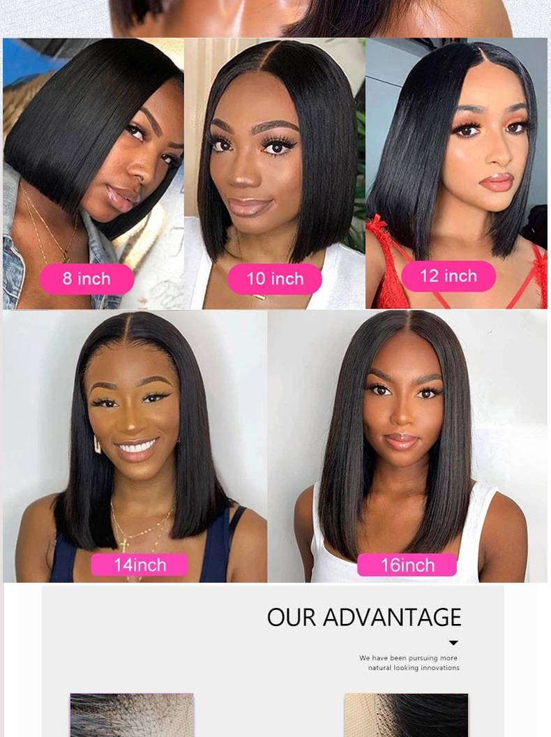 Bourgogne Bob Lace Frontal Perück 1B 99J Ombre Lace Front Perücke fir Fraen Kuerz Bob Lace Frontal Perücke 180% Mënschlech Hoer T-Part Perücke_voghion.com