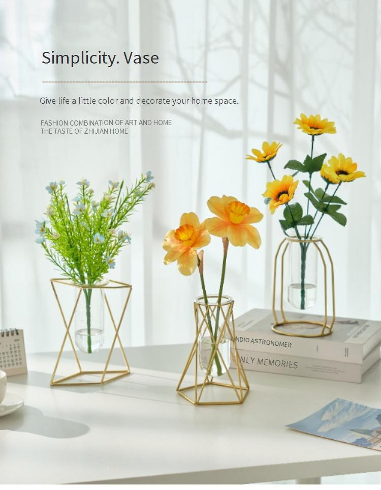 Wohnmöbel Wohndekoration Wohnzimmer Desktop Blumenarrangement Ornamente Ins Esstisch High End Getrocknete Blumen Simulation Blumenvase_voghion.com