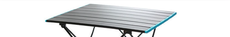Tragbarer Klapptisch für den Außenbereich, ultraleicht, aus Aluminiumlegierung, Picknick, Camping, Aluminiumplatte, Grill, großer Tisch_voghion.com