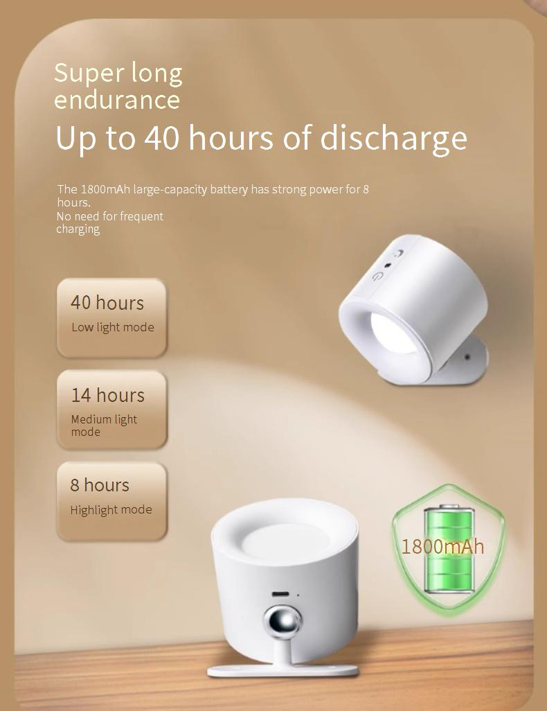 Lampada da parete magnetica ricaricabile - Telecomando wireless, nessun cablaggio necessario, luce ambientale regolabile_voghion.com