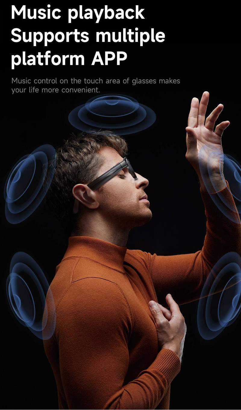 New Version Smart Glasses With 8MP Pixel Take Video Picture 4GB WiFi Contact AI ChatGPT Translation Smart Sunglass_voghion.com