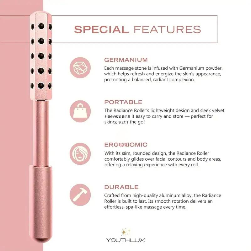 Wałek do masażu twarzy Beauty Bar, masażer liftingujący do twarzy, sztyft do masażu twarzy, pielęgnacja skóry, narzędzia kosmetyczne, masażer przeciwzmarszczkowy do twarzy_voghion.com