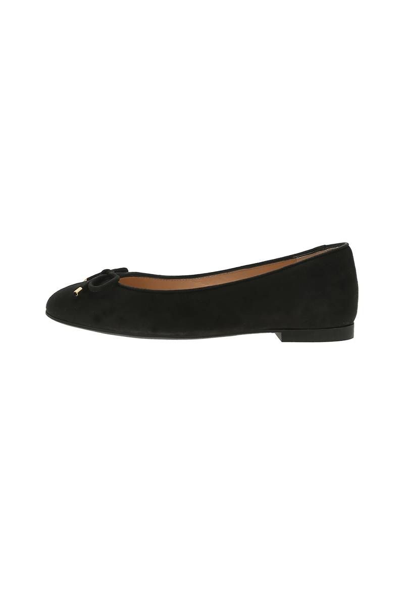 Stuart Weitzman GABBYFLAT Ballerine da donna in pelle scamosciata nera_voghion.com